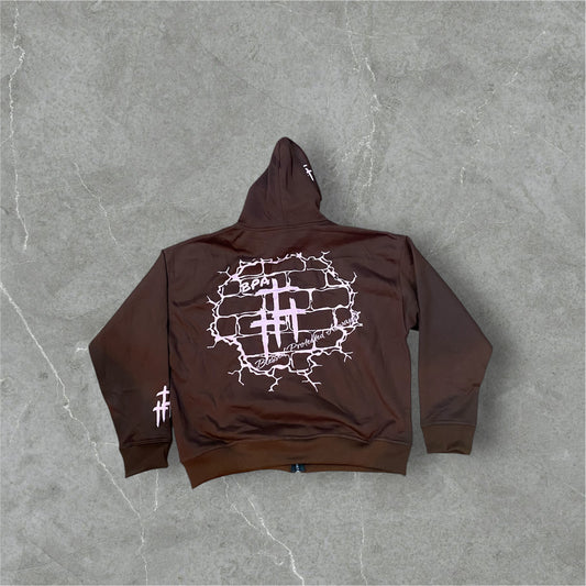 King Of Kings Zip UPS (Brown and Light Pink)